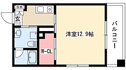 リバーフロントレジデンス 1Kの間取図画像
