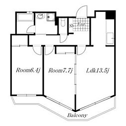 メゾン・ド・ステラ 2LDKの間取図画像