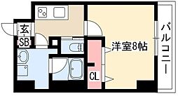 プロシード大須 1Kの間取図画像