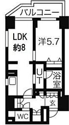 CASSIA車道 1LDKの間取図画像
