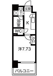 アールズタワー望が丘 1Kの間取図画像