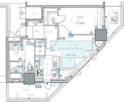 グランスイート千種タワー 1LDKの間取図画像