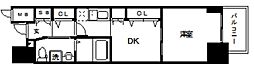 エステムプラザ名古屋駅前プライムタワー 1DKの間取図画像
