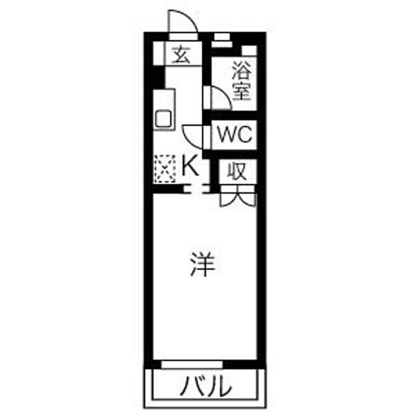 アヴェニュー高畑 309｜愛知県名古屋市中川区上高畑２丁目(賃貸マンション1K・3階・23.71㎡)の写真 その2