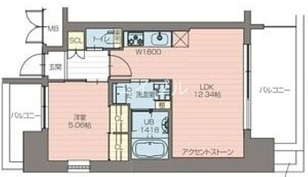 プレジオ阿波座 ｜大阪府大阪市西区川口3丁目(賃貸マンション1LDK・2階・41.58㎡)の写真 その2