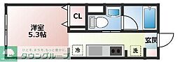 メゾン東陽桜台 ワンルームの間取図画像