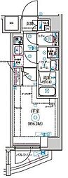 京王井の頭線 高井戸駅 徒歩9分の賃貸マンション 3階1Kの間取り