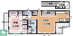 間取図画像 1LDK
