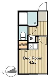 エミグランド ワンルームの間取図画像