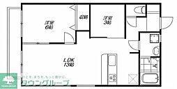 CasaVerde南荻窪D 2LDKの間取図画像