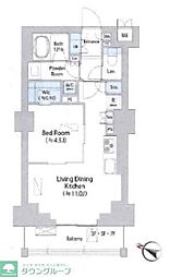 イストワール阿佐ヶ谷 1LDKの間取図画像