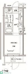 RELUXIA方南町II ワンルームの間取図画像