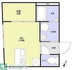 Urban Nest 杉並 1DKの間取図画像