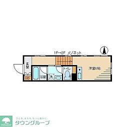 HIGH-ELM ワンルームの間取図画像