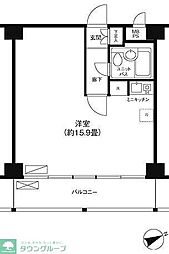 ハラスパジオ方南町 ワンルームの間取図画像