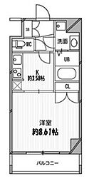 スペーシア高円寺1 1Kの間取図画像