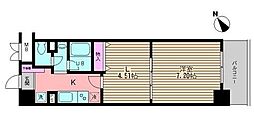 リバーシティ西荻窪 2Kの間取図画像