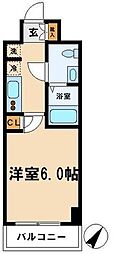 プレール・ドゥーク練馬高野台 1Kの間取図画像