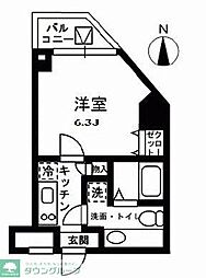 レジディア中野 1Kの間取図画像