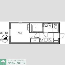 セレヌコート新江古田 1Kの間取図画像
