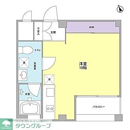 ソヨカゼテラス永福町 ワンルームの間取図画像