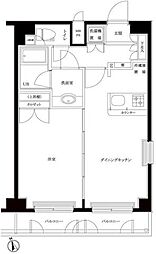 ルーブル鷺宮 1LDKの間取図画像