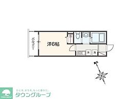 MELLAS武蔵境 1Kの間取図画像