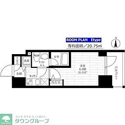 グランドコンシェルジュ高井戸 1Kの間取図画像