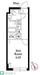 ヴィスタ阿佐ヶ谷S 1Kの間取図画像