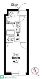 ヴィスタ阿佐ヶ谷S 1Kの間取図画像
