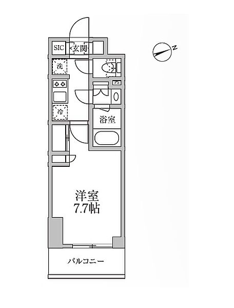 レジディア新御徒町II 903｜東京都台東区小島２丁目(賃貸マンション1K・3階・25.01㎡)の写真 その2