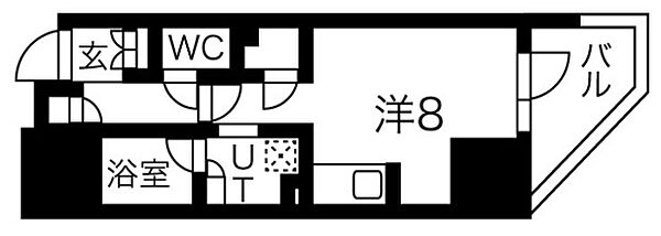 シーズンフラッツ上野御徒町 801｜東京都台東区東上野１丁目(賃貸マンション1R・8階・25.08㎡)の写真 その2