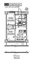 エルフォルテ東日暮里 605 ｜ 東京都荒川区東日暮里３丁目3-14（賃貸マンション2LDK・6階・51.03㎡） その2