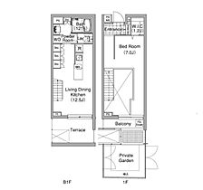 コンフォリア早稲田 102 ｜ 東京都新宿区弁天町147（賃貸マンション1LDK・1階・51.54㎡） その2