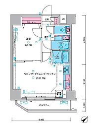 台東区千束4丁目マンション 1LDKの間取図画像