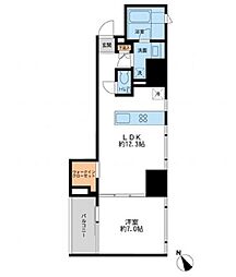 プロスペクトＫＡＬＯＮ三ノ輪 11階1LDKの間取り