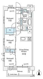 アヴァンカーサ町屋 3階3LDKの間取り