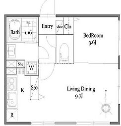 間取図画像 1LDK
