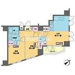 カスタリア北上野 2LDKの間取図画像