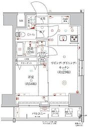 ARTESSIMOCRUCE 1LDKの間取図画像