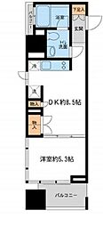 プロスペクトKALON三ノ輪 1DKの間取図画像