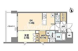 DUE入谷3 1LDKの間取図画像