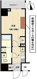 オーキッドレジデンス上野 1Kの間取図画像