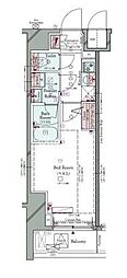 コンシェリア町屋 1Kの間取図画像