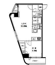 グレースヒル 1LDKの間取図画像