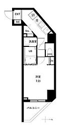 OPENBLOOM入谷 1Kの間取図画像