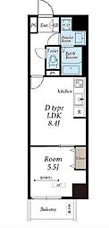 リブリ・レジデンス三ノ輪 1LDKの間取図画像