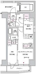 ジェイグランコート上野入谷 1SLDKの間取図画像