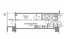 nido南千住 1LDKの間取図画像