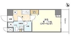 メインテラスウエノ 1Kの間取図画像